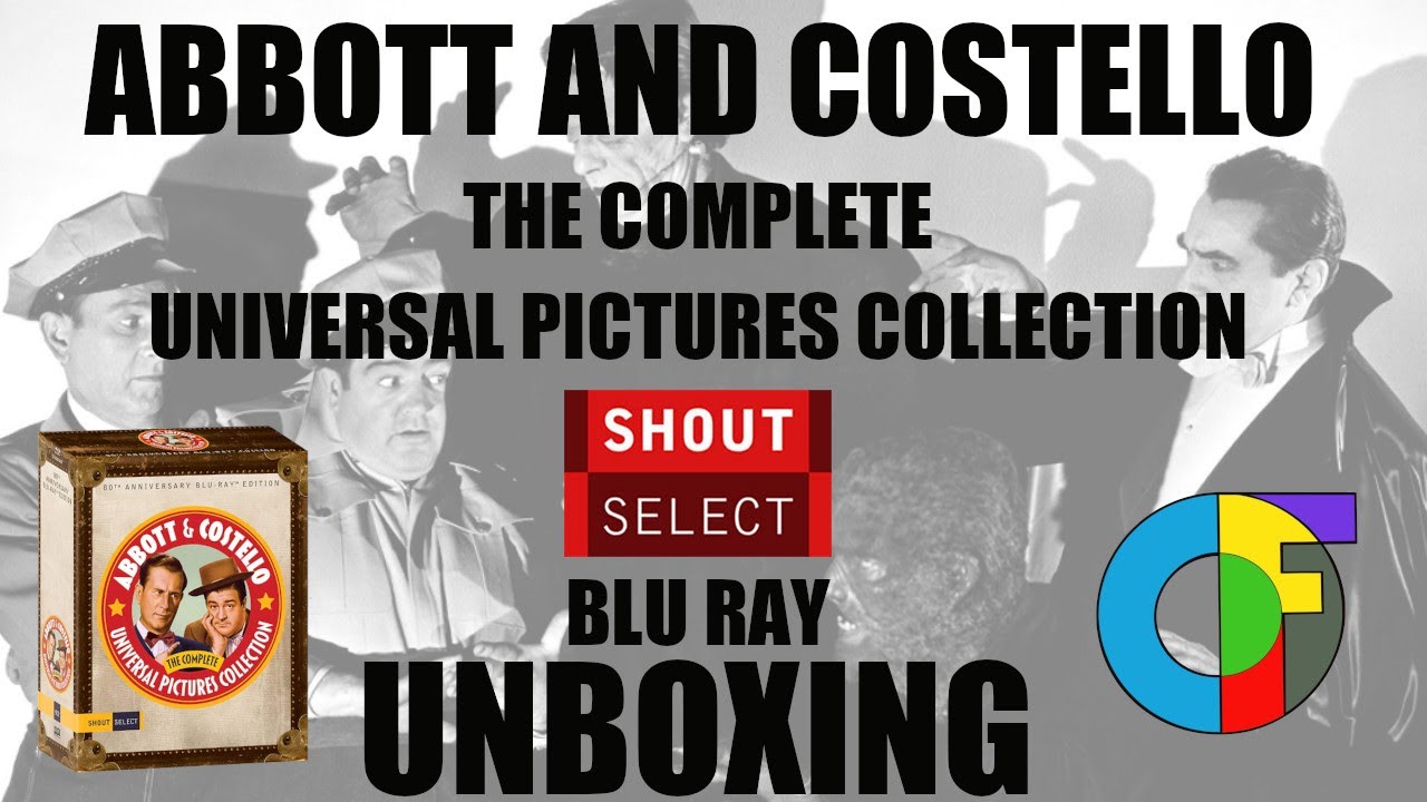 Abbott and Costello: The Complete Universal Pictures Collection Shout Select Blu Ray Unboxing