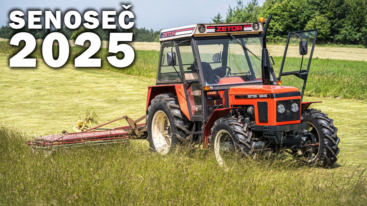 SENOSEČ 2025 začíná ‼ 🔥 Zetor 6245 & ŽTR 165 😎