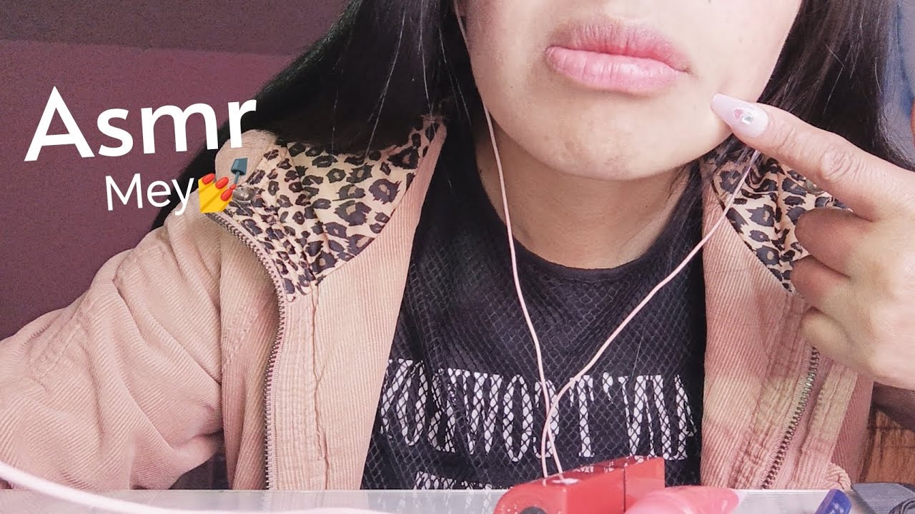 Asmr sonidos de Boca, Inaudible 😊💅mey asmr en español 