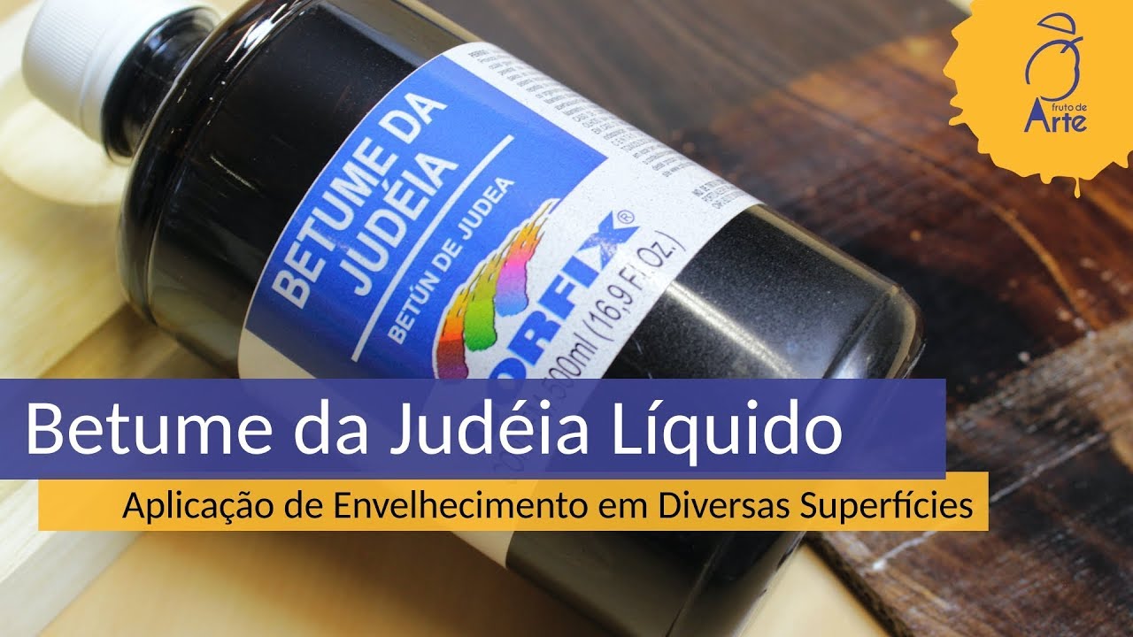 Aplicação Betume da Judéia para Efeito de Envelhecimento e Madeira