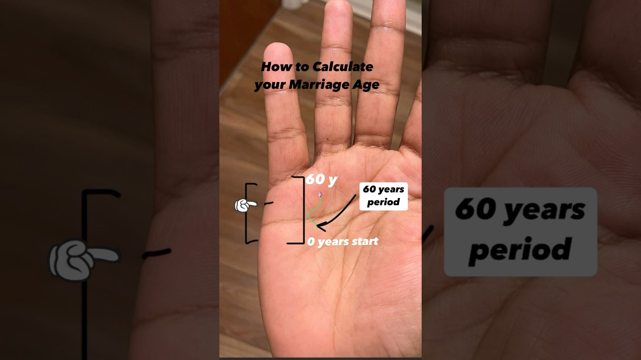 At what age you will get married. #palmistry #reels #astrology #online #learn #love #marriage