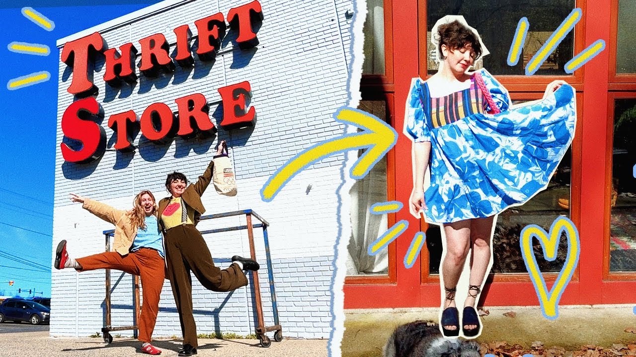 I drove 6 HOURS to go THRIFTING with @beepwrld ! thrift with me & thrift flip selkie DUPE