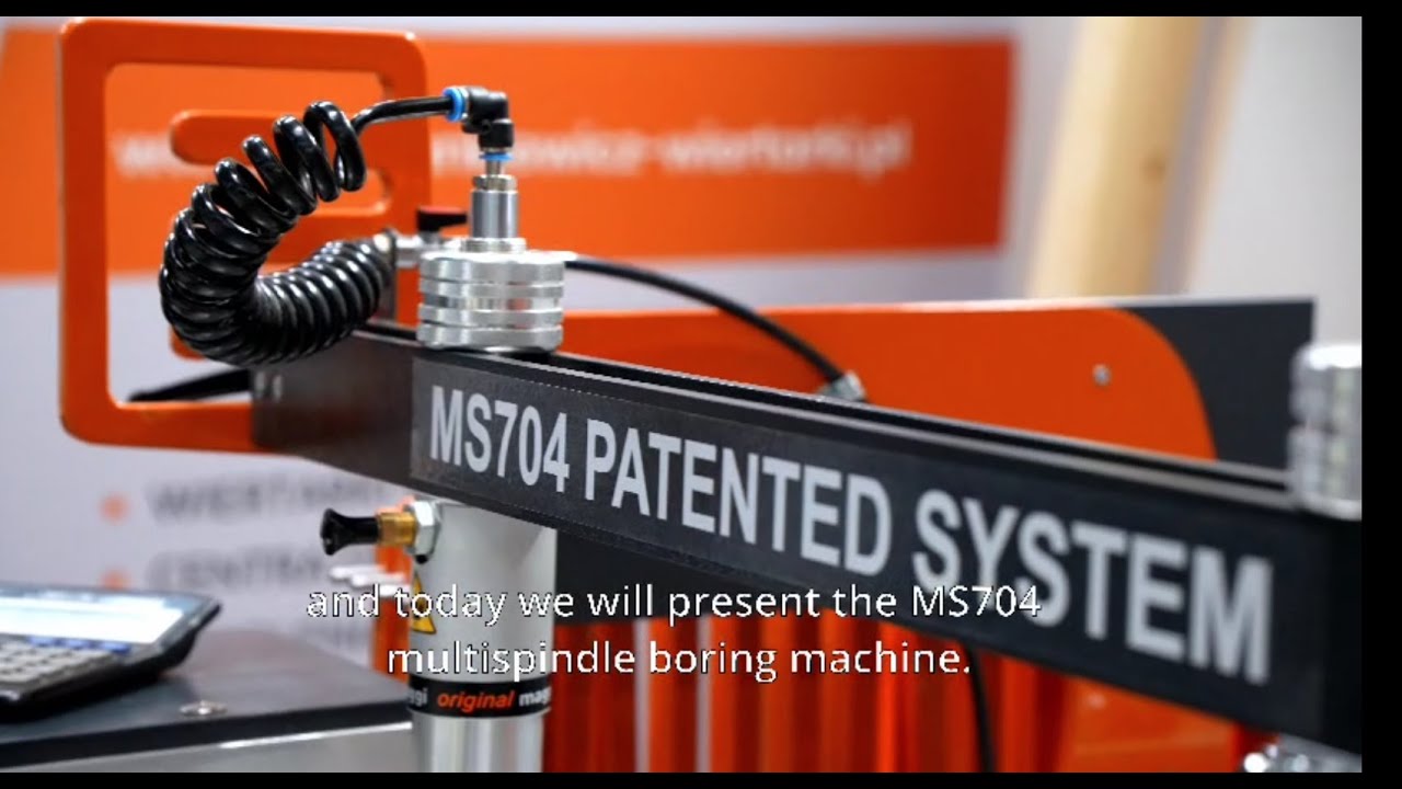 VIDEO WOOD TECH MSLINE704 - Semplifica e ottimizza l'uso di foratrice multimandrino con il brevetto