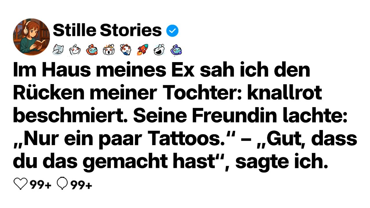 [VOLLE GESCHICHTE] Beim Ex sah ich Tinte auf dem Rücken meiner Tochter und seine Freundin lachte