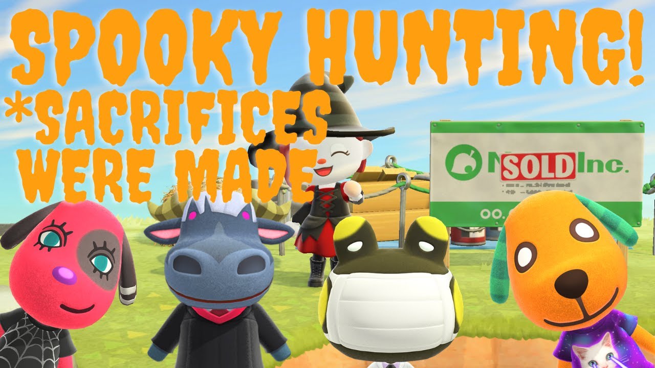 Villager hunting for spooky villagers in Animal Crossing New Horizons