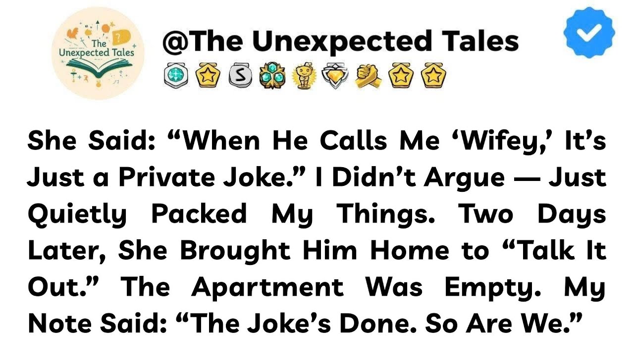 She Said: “When He Calls Me ‘Wifey,’ It’s Just a Private Joke.” I Didn’t Argue...