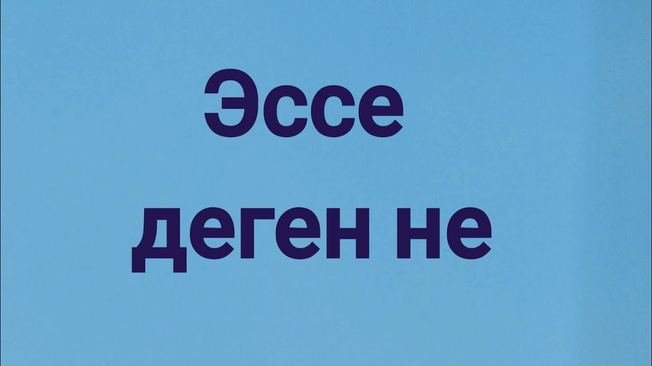 Эссе деген не