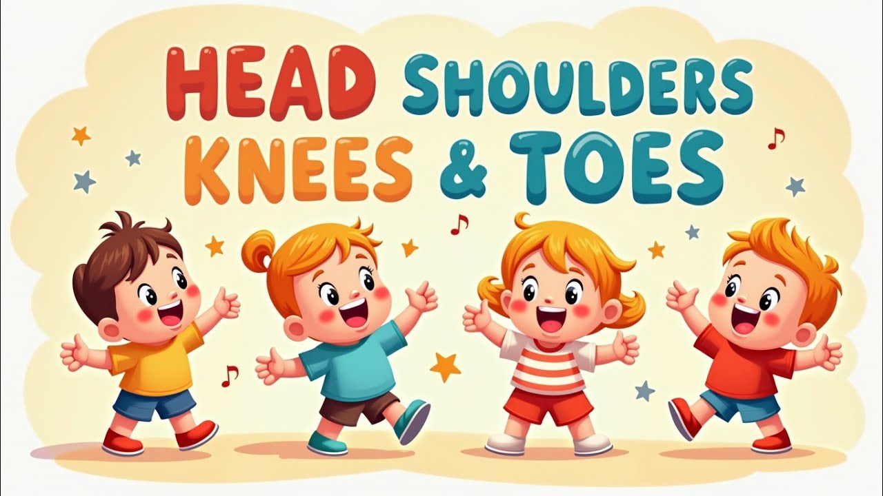 Head,Shoulders, Knees And Toes | Nursery Rhyme in Cocomelon Style| #Kids Playtime Rhythm. 