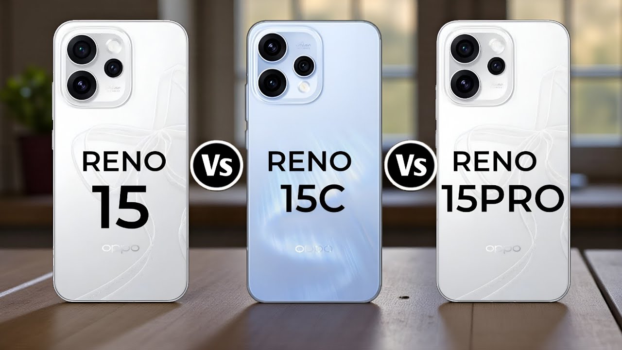 Oppo Reno 15 Vs Oppo Reno 15C Vs Oppo Reno 15 Pro