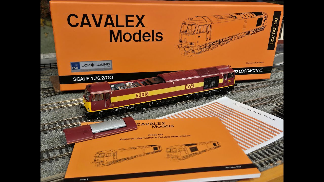 IT'S ARRIVED .. Batch 2 CAVALEX class 60 018 EWS .. SOUND .. INCREDIBLE