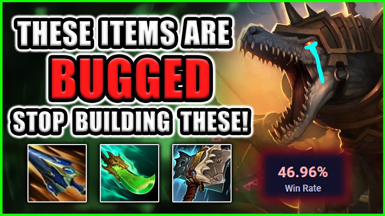 These Items Are Bugged On Renekton | Bugged Items Explained | Item Alternatives | Please Fix Riot