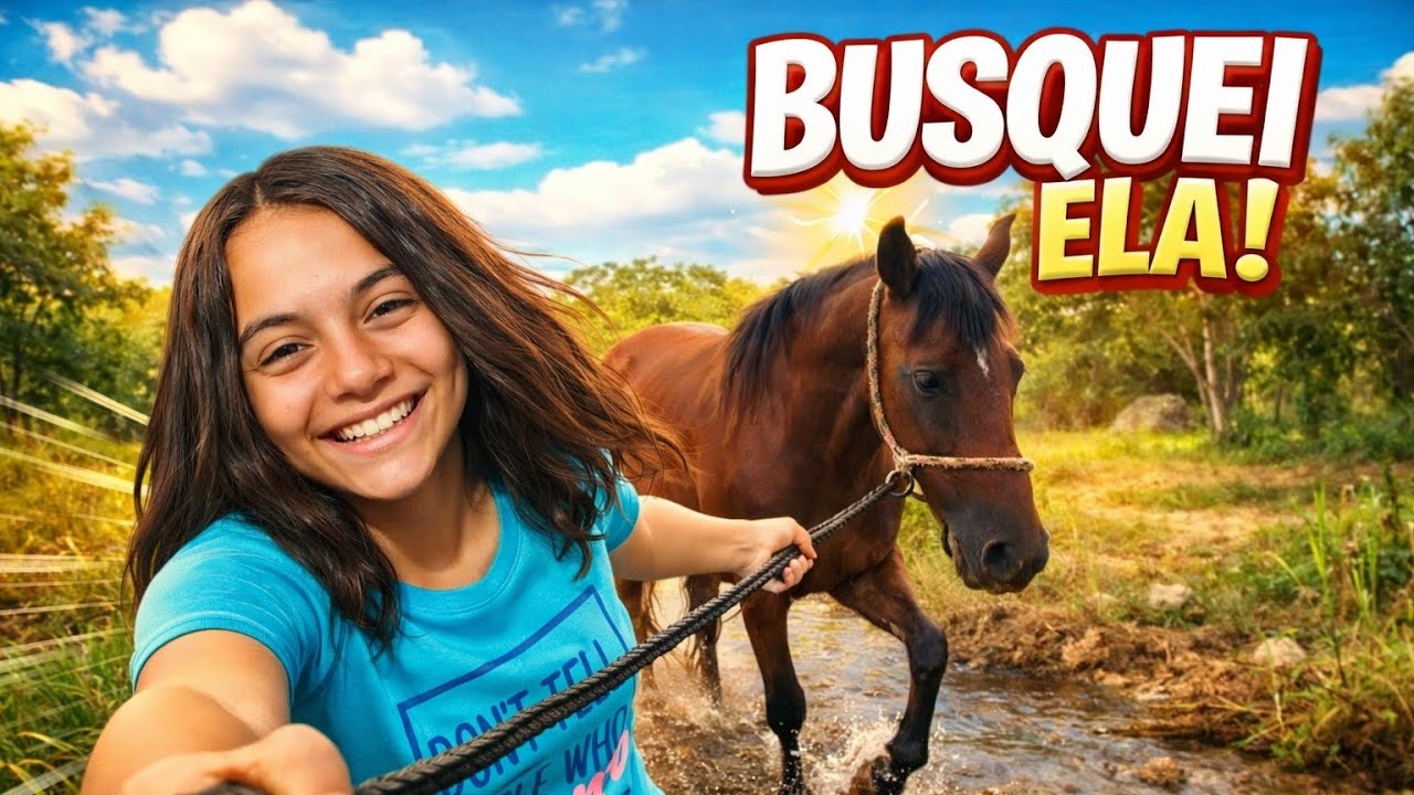 BUSCANDO MINHA ÉGUA CRISTAL NO PASTO!