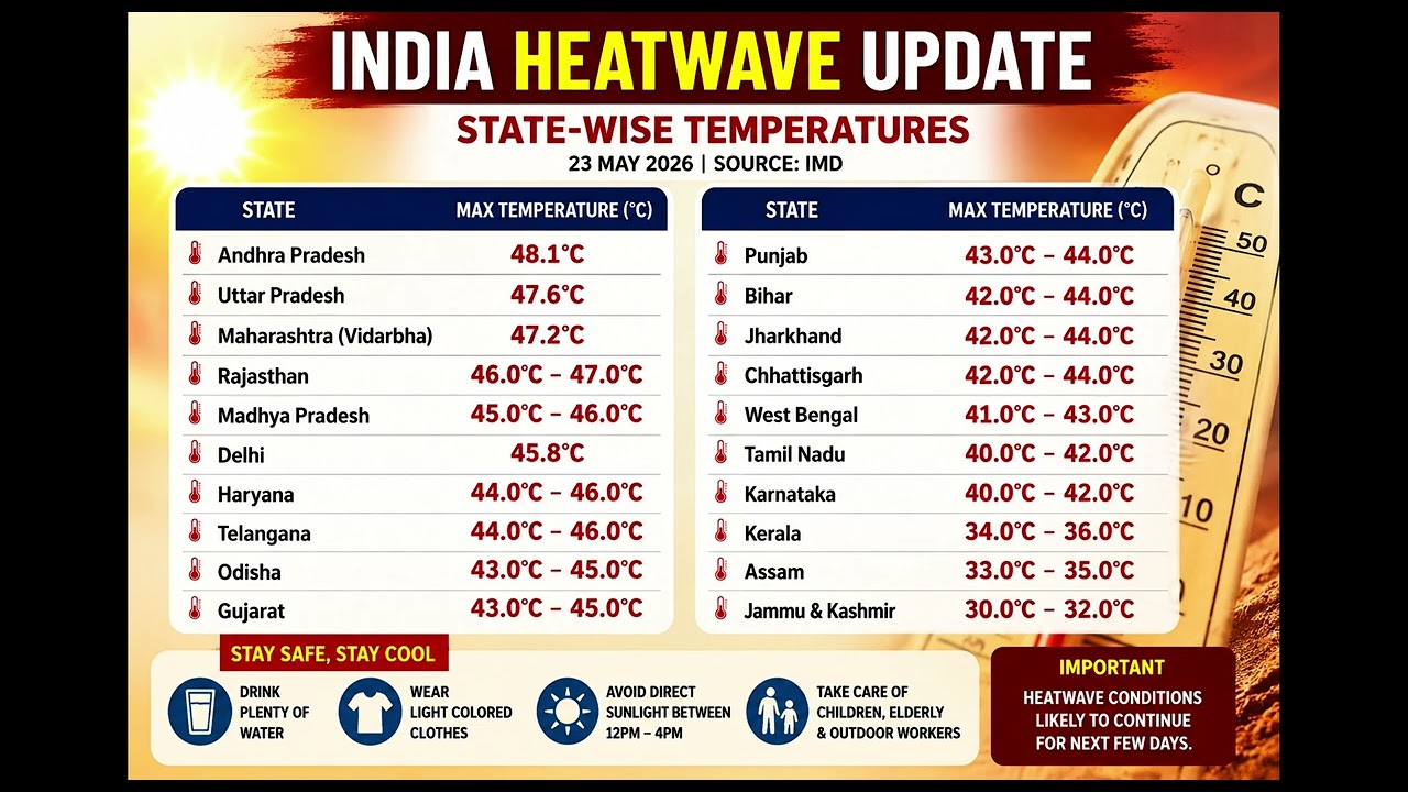 🥵 India's Hottest Day of 2026? Andhra Pradesh Records 48.1&deg;C | Heatwave Special