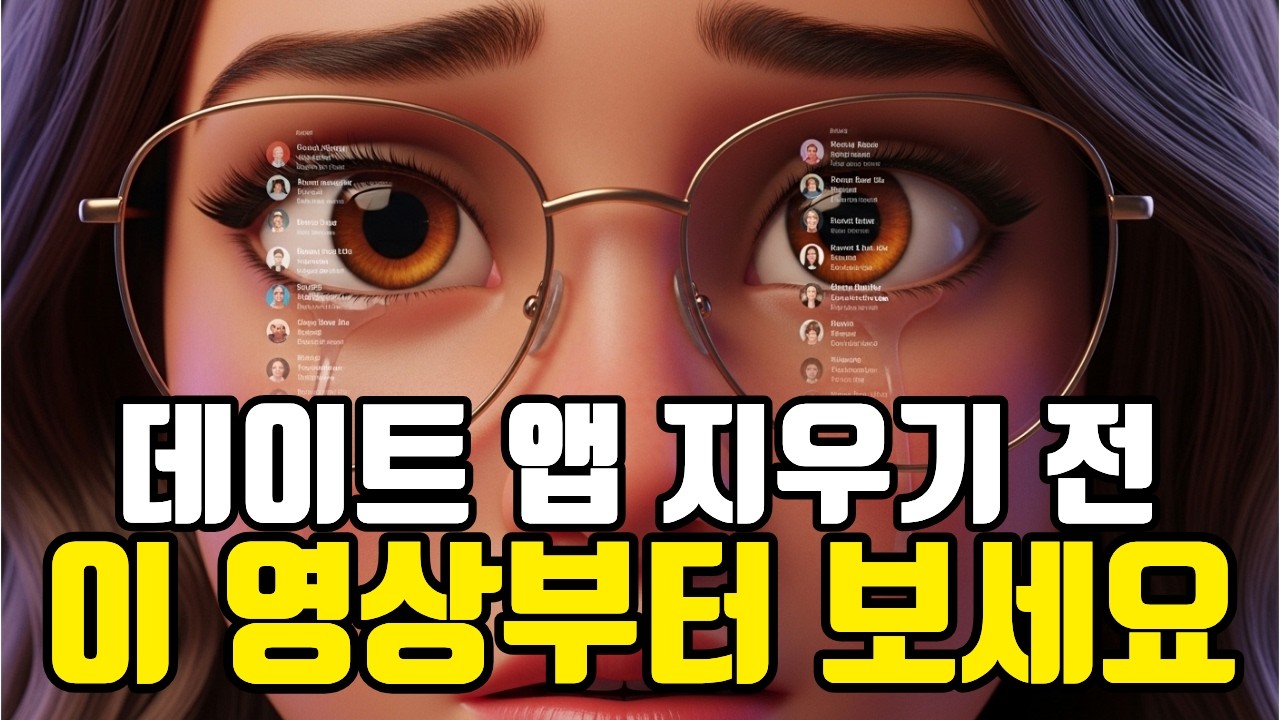데이트 앱 하면 할수록 자존감 낮아지고 현타 오는 진짜 이유 (심리학적 분석)
