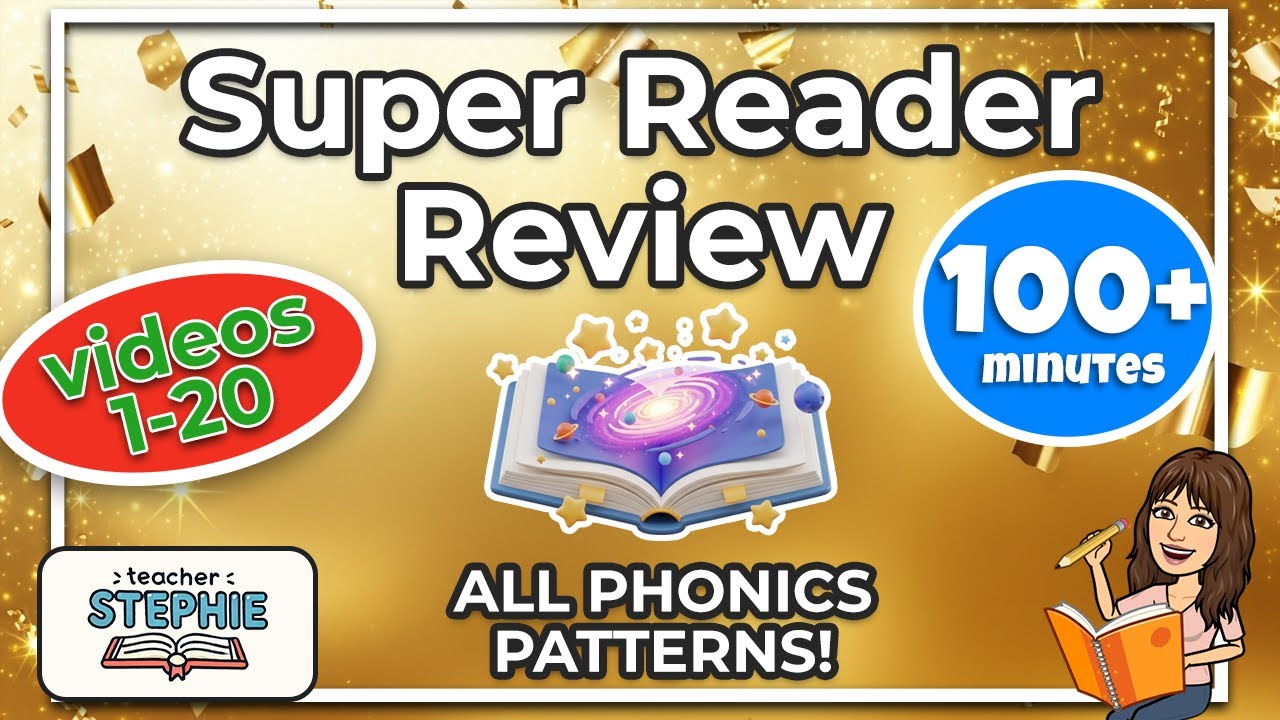 Super Reader Review | All Phonics Patterns Compilation (Learn to Read with Teacher Stephie)