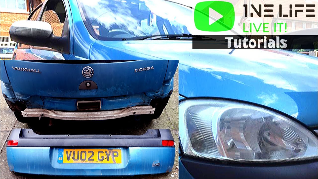 Vauxhall Opel Corsa C - How to Remove and Replace Rear Bumper
