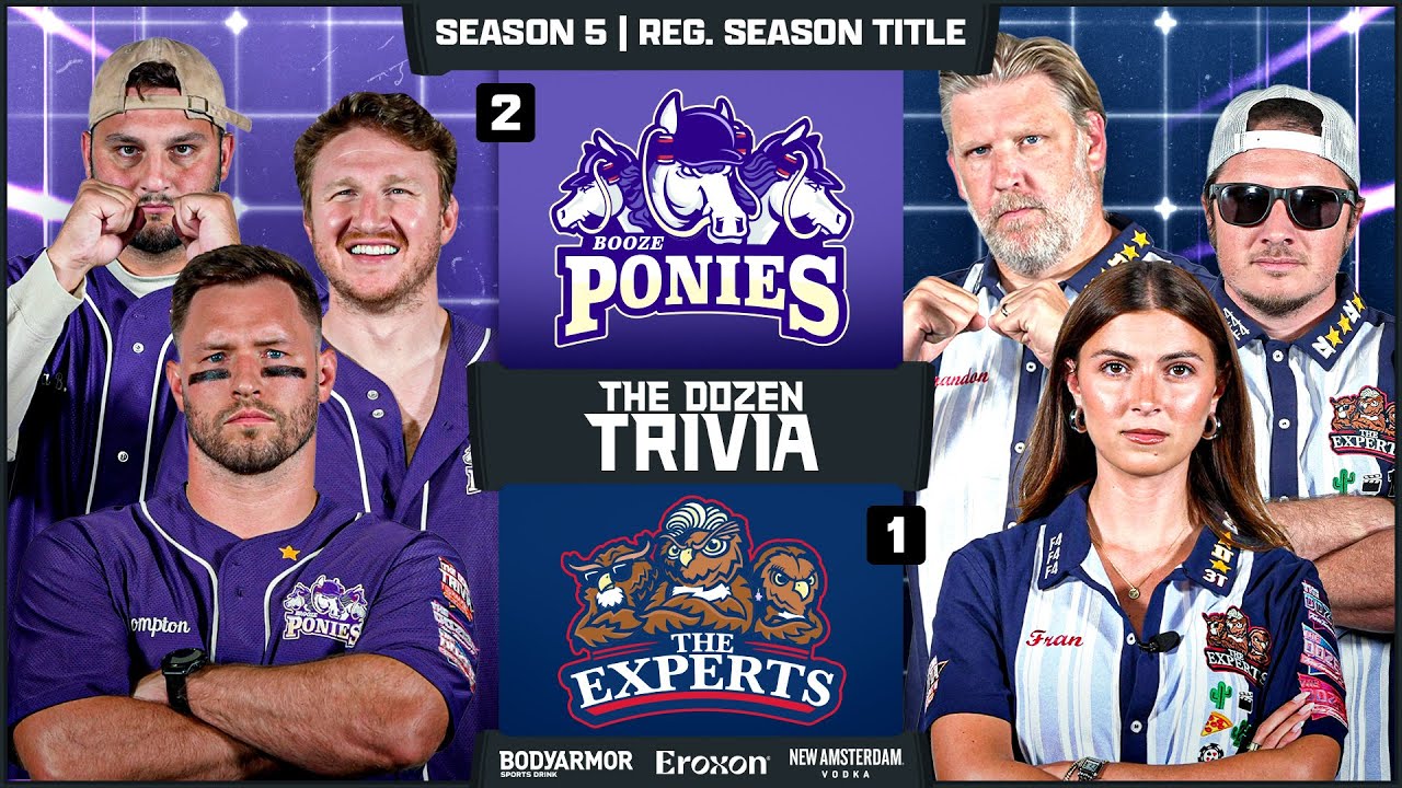 Experts vs. Ponies - Reg. Season Title & Bracket Reveal | Match 52, Season 5 - Dozen Trivia League
