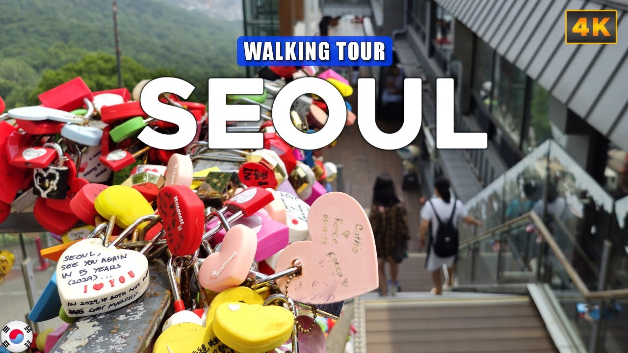 Сеул, КОРЕЯ: пешеходная экскурсия по парку Намсан, Сеульская башня N [Влог о путешествиях]