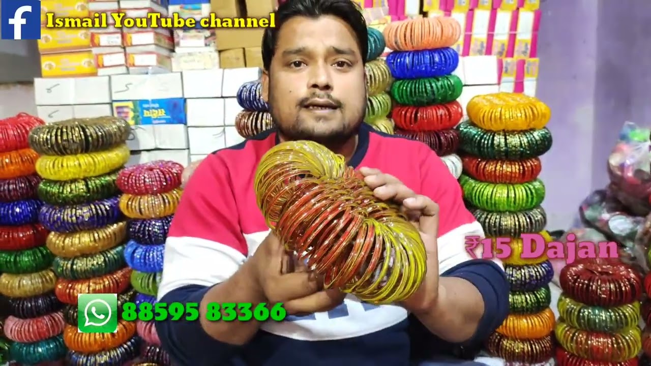 Umar Aslam Bangles Store / सीधा फैक्ट्री से खरीदे कांच की चूड़ी / चूड़ी होलसेल मार्केट फिरोजाबाद2023