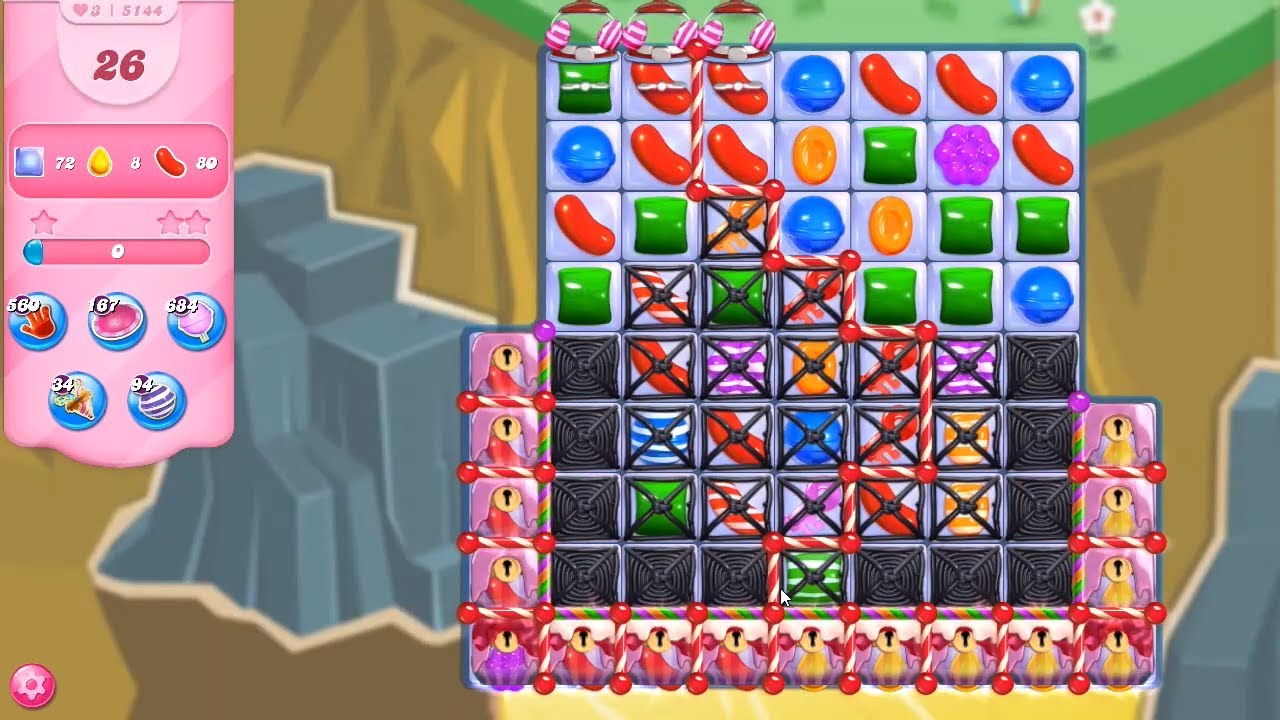 Candy Crush Saga Level 5144 NO BOOSTERS