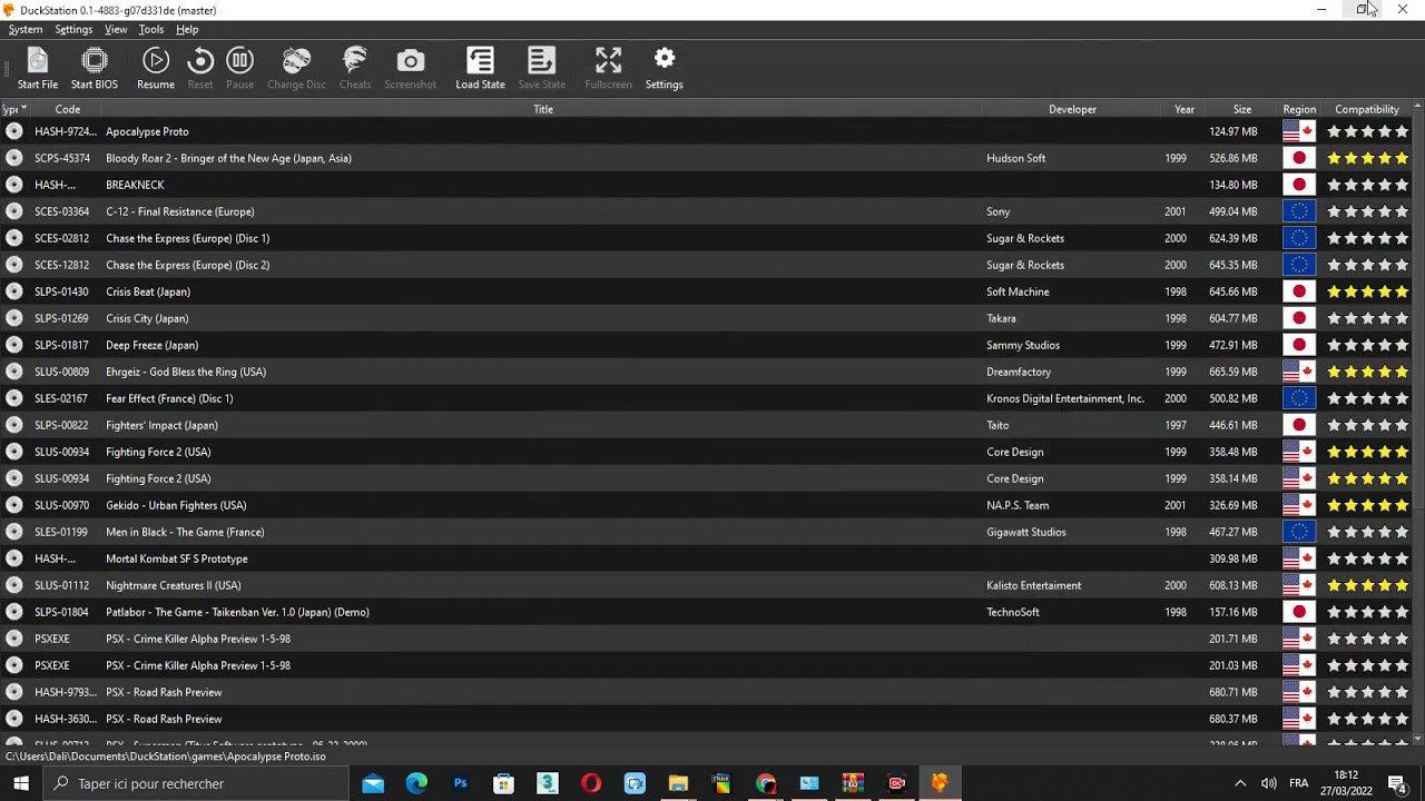 Duckstation New update 27/03/2022