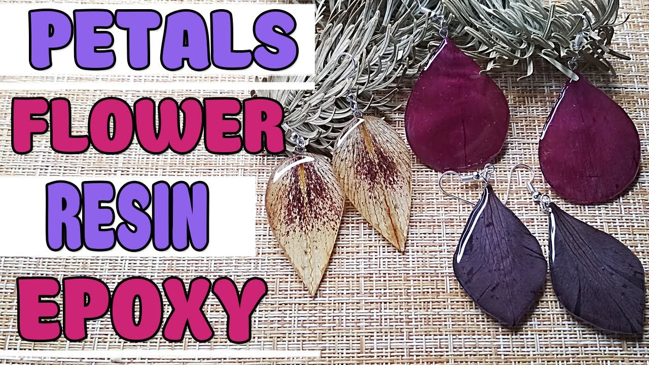 How to fill the petals with epoxy resin