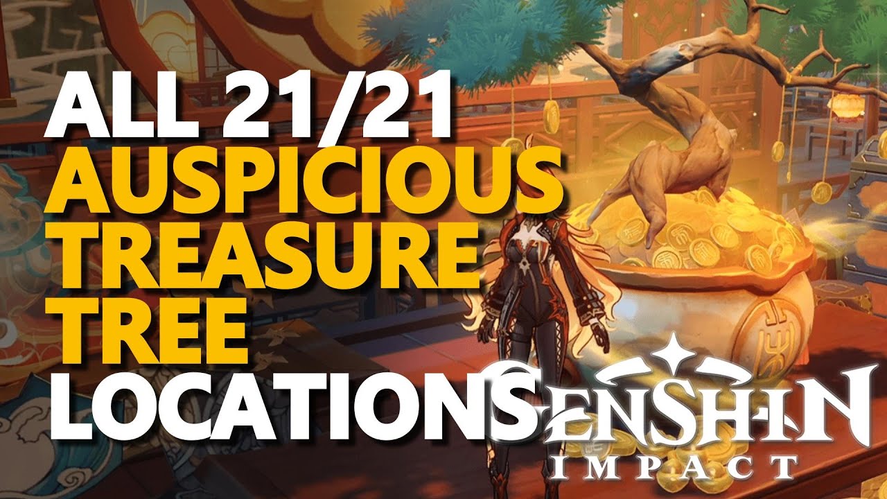 All Auspicious Treasure Tree 21 Locations Genshin Impact