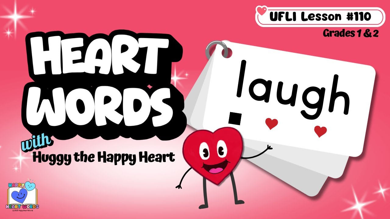 Teaching Sight Word LAUGH | UFLI Lesson 110 Irregular Heart Word | Learn Gr 1 Gr 2 Sight Words