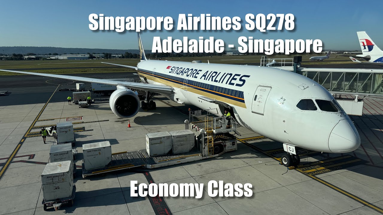 Singapore Airlines SQ278 (Economy) Adelaide to Singapore