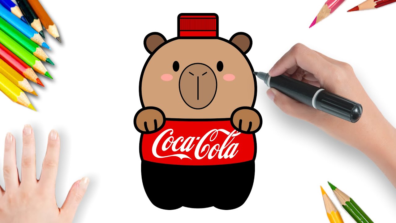 Como Desenhar Uma Capivara Coca Cola | Muito Fácil