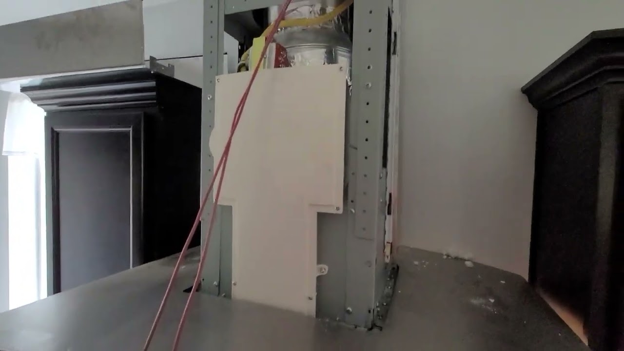 make-up air installation retrofit Braun damper auto control unit with 400cfm exhaust hood 6
