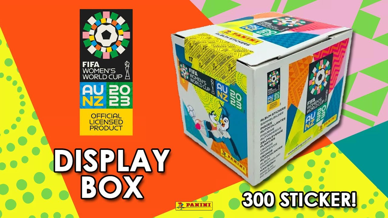 PANINI FIFA Women's World Cup 2023 Sticker - Komplette DISPLAY BOX mit 50 Packs