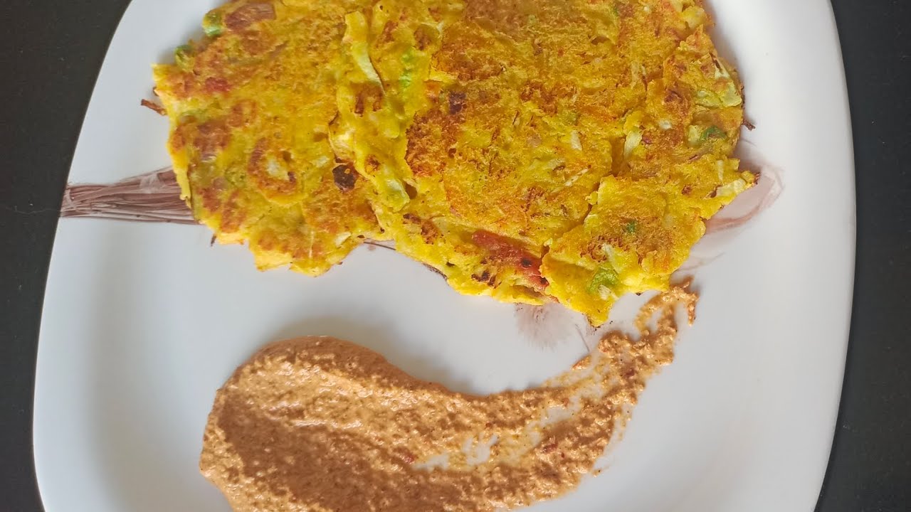  Healthy Breakfast Recipe | Veggie Pancakes with Til Ki Chutney@AninditasCookbook 