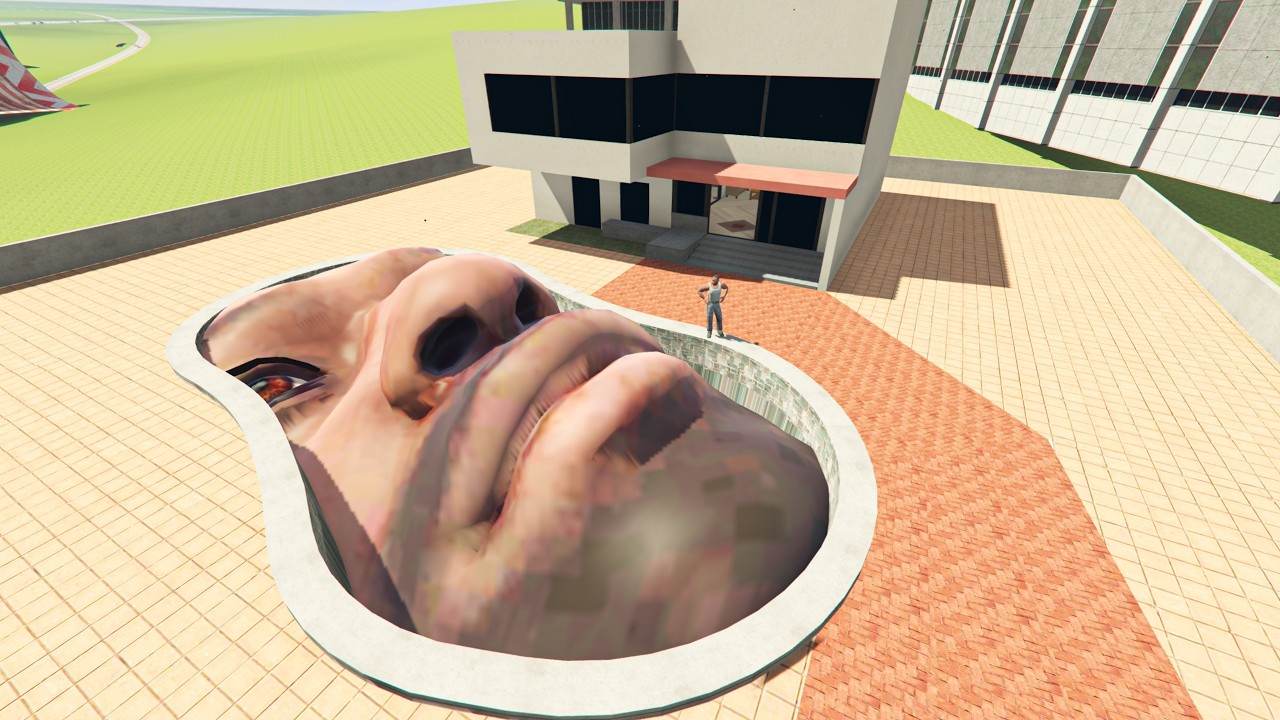 Franklin Fall In Giant Pool - INDIAN BIKES DRIVING 3D