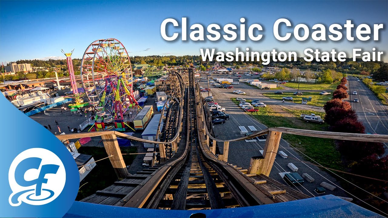 Classic Coaster front seat on-ride 5K POV @60fps Washington State Fair