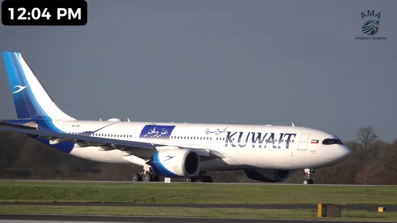 Egypt, Gulf and Kuwait Airlines at Manchester Airport #b787 ,#a330300