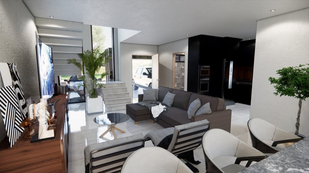 CASA en un TERRENO de 8X16 CON ROOF GARDEN + DORMITORIO PRINCIPAL CON BAÑO + COCINA APARTE