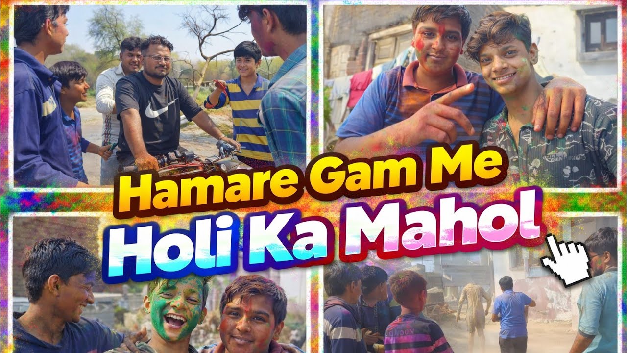 Hmare gam me Holi ka mahol✨