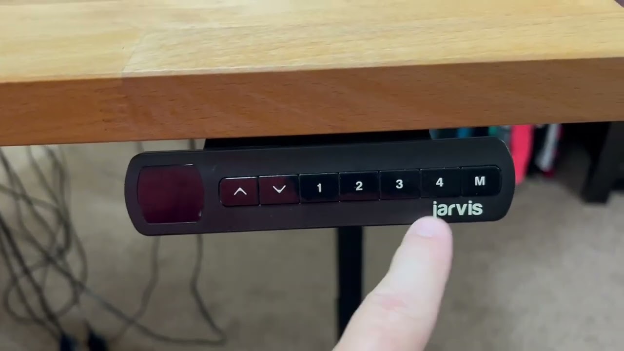 Jarvis Fully Standing Desk Frame Only, Electric Adjustable Desk Height with Memory Preset Controller