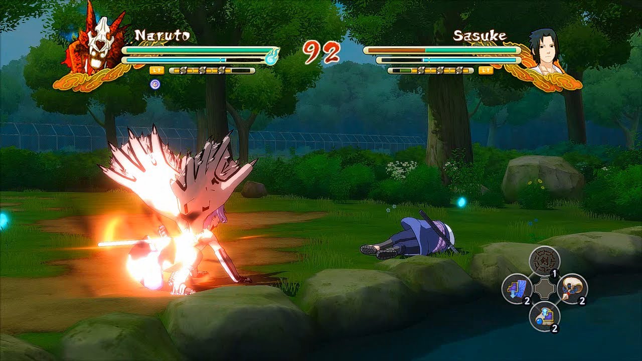 Naruto Ultimate Ninja Storm 3 Full Burst CS2 Sasuke 6TK Naruto Awakening Swap Gameplay (PC)