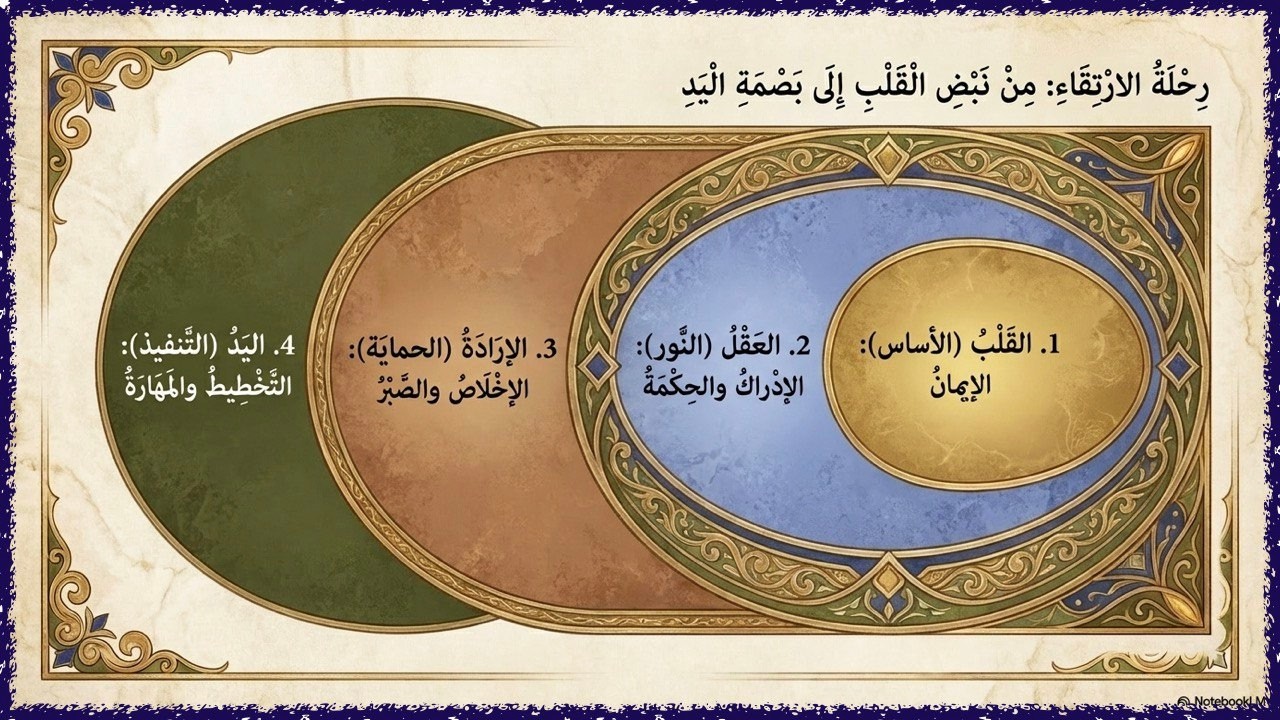من الإيمان إلى الإتقان: خارطة الطريق لبناء الشخصية المتكاملة.