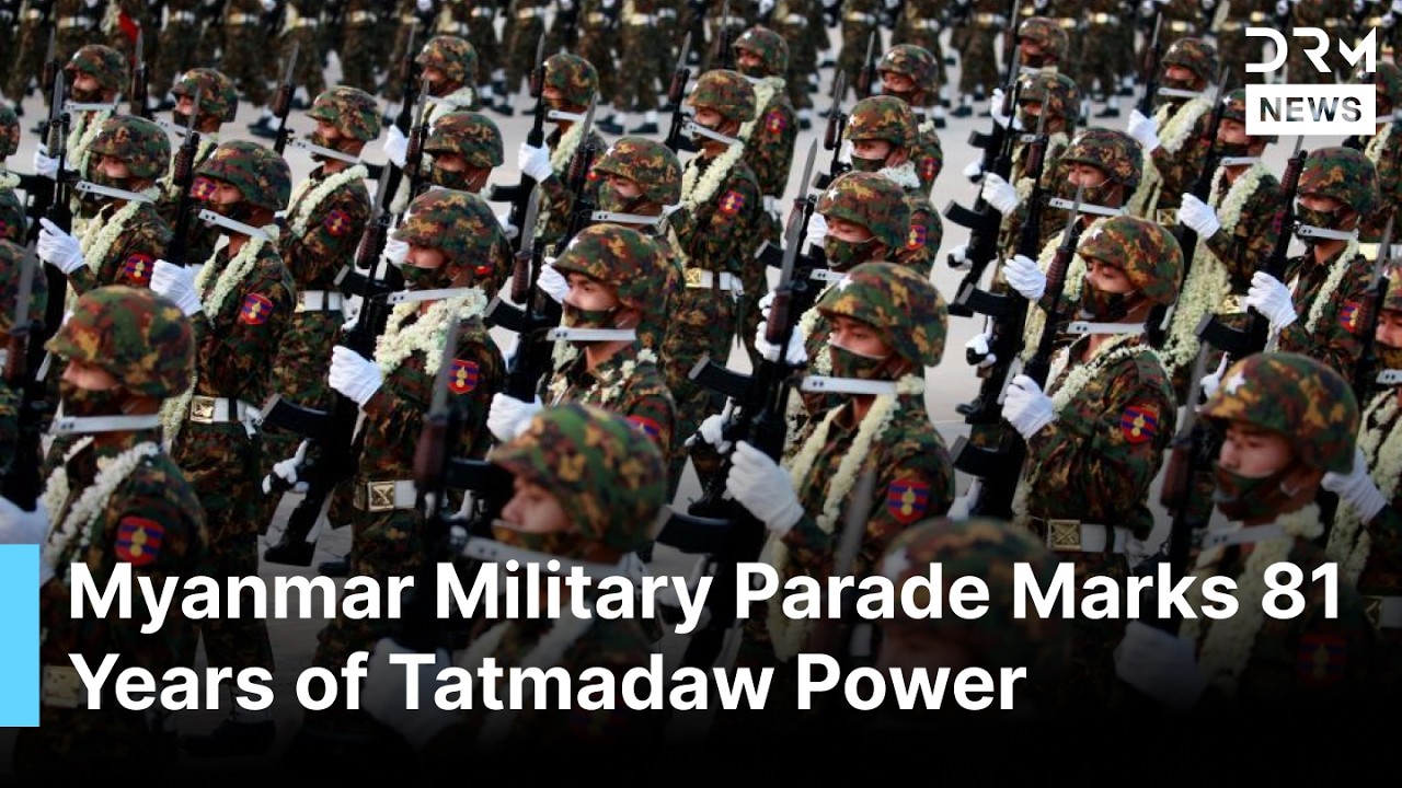 Myanmar's Powerful Military Parade: Army Displays Guns, Tanks, Fighter Planes & Massive Power | AH1G