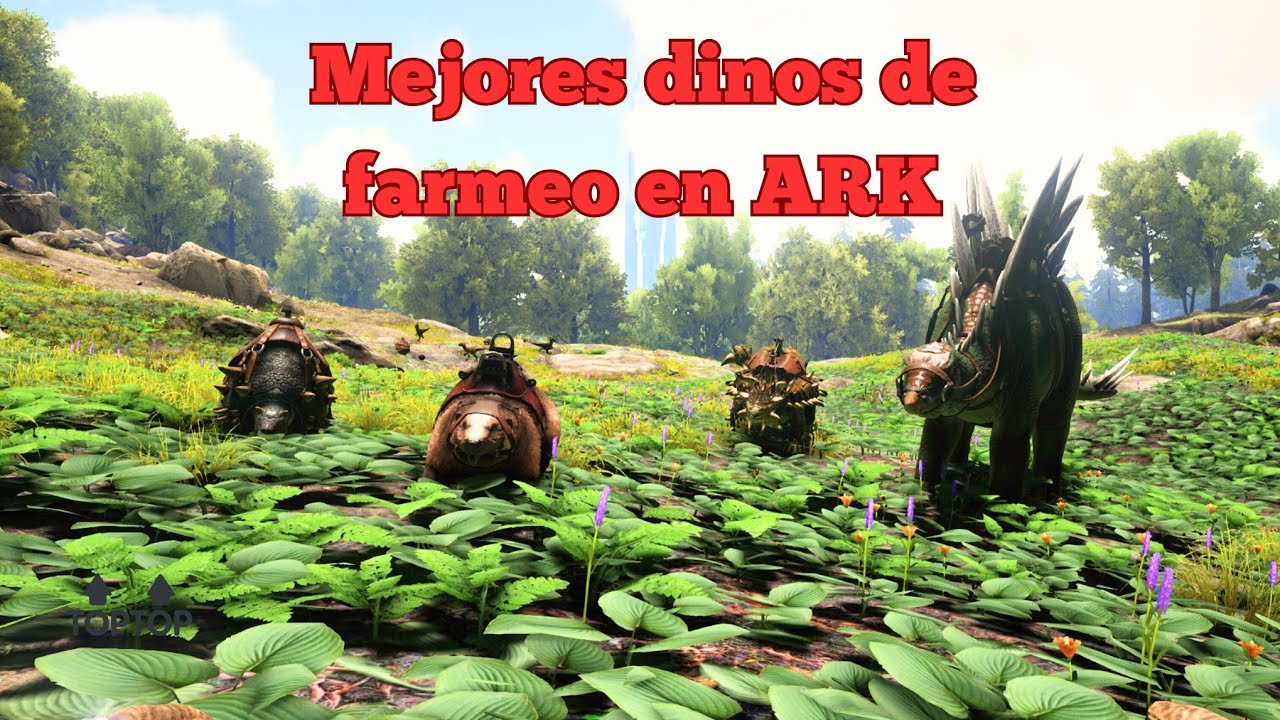 TOP MEJORES DINOS DE FARMEO PRINCIPIANTE ARK🔥/TAMEO Y FUNCIONES