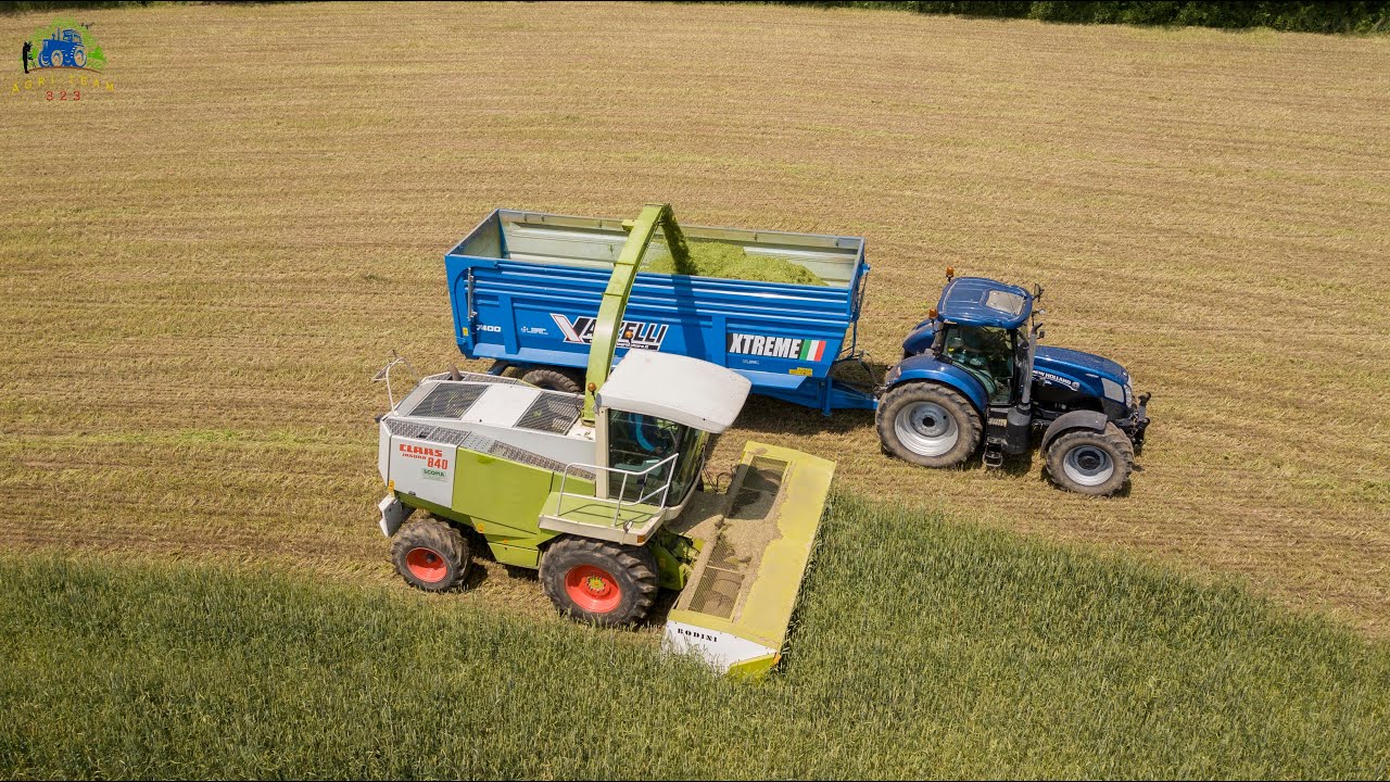 Claas Jaguar 840- X2 New Holland T7.210 BluPower | Az. Agr. Flli Trezzi | Agriteam323