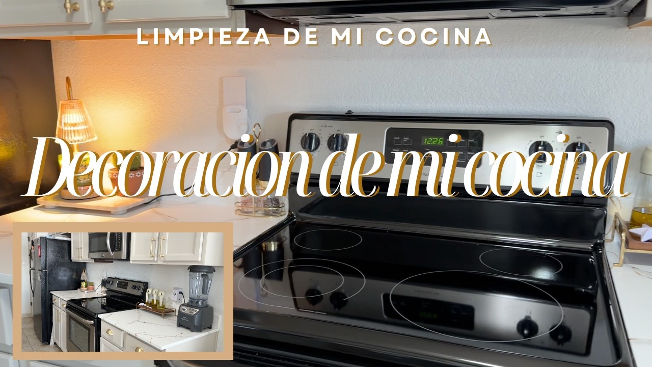 Decorando mi cocina ✨ + mini limpieza después de pintar mi cocina 🧼🧽