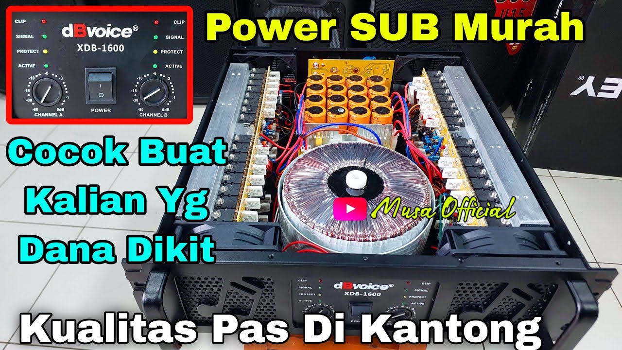 POWER BUILD UP MURAH BUAT SUB - REVIEW POWER DB VOICE XDB-1600