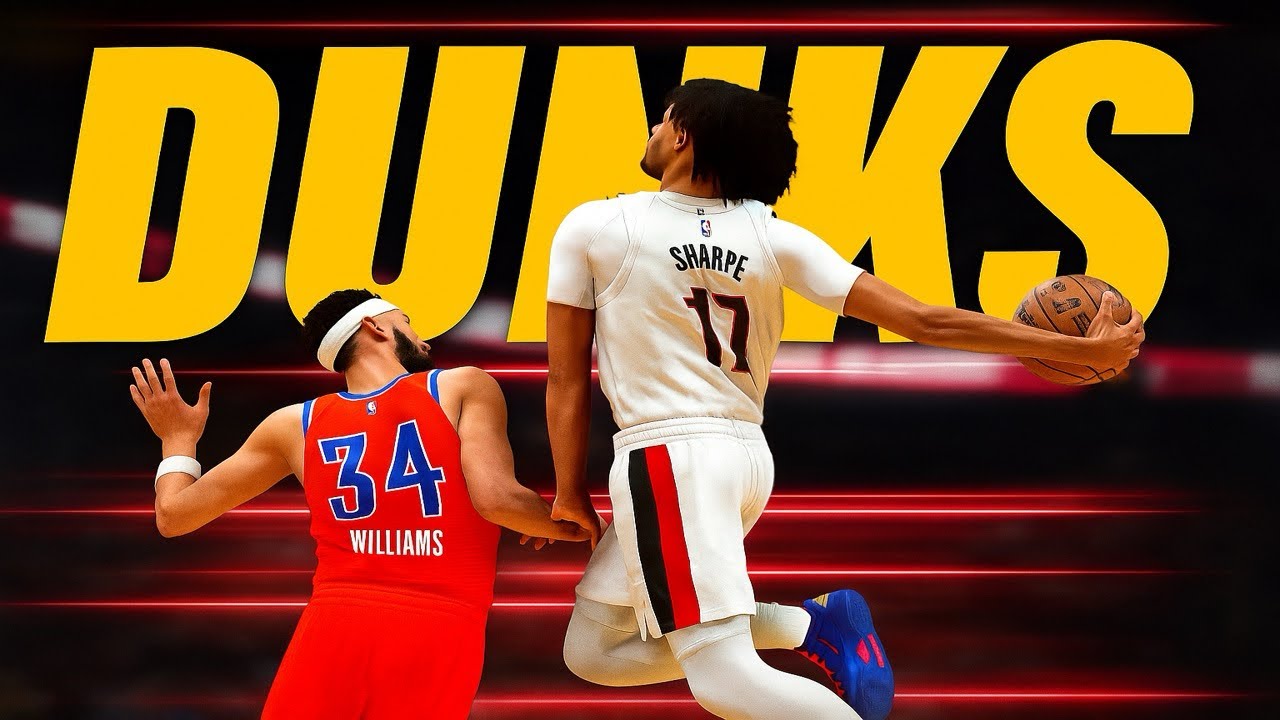 Shaedon Sharpe Realistic Dunk Reel in NBA 2K26