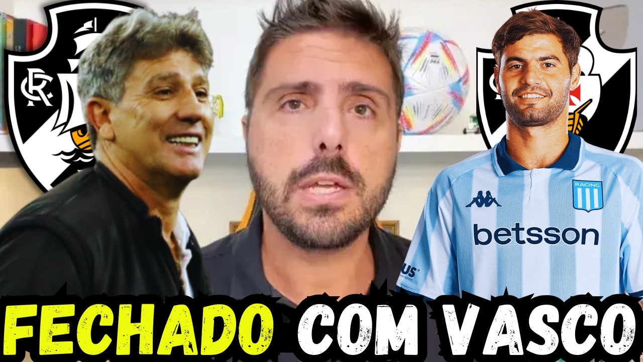 🚨URGENTE🚨DEU OK! VASCO AVANÇA PARA FECHA COM RENATO GAUCHO DINIZ PROXIMO DE DEMISSÃO REFORÇO FECHADO
