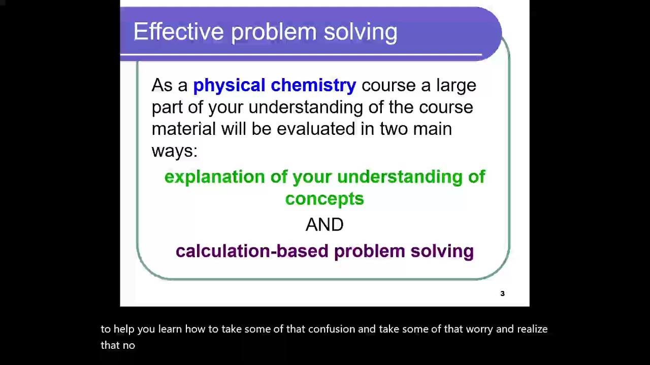 Unit 1.1.1 Approaches to Chemistry Problem Solving