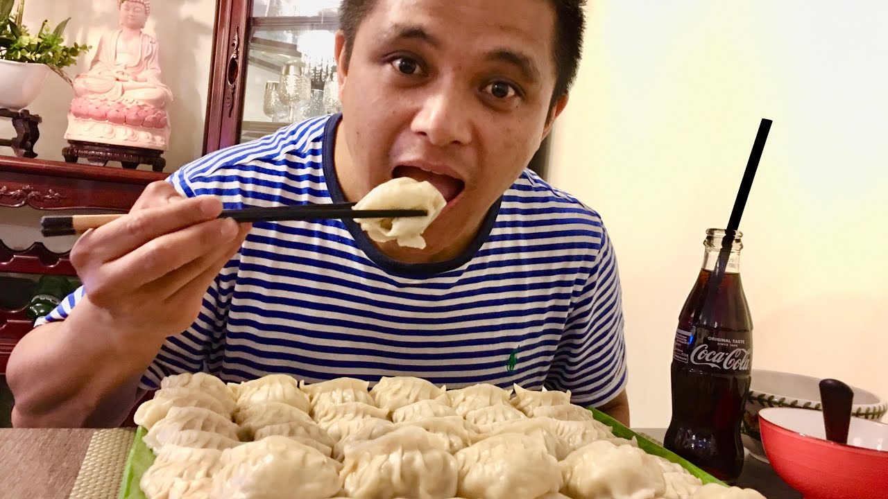 MoMo Mukbang || Home-Made Pork MoMo